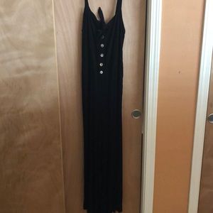 Ava sky Open back pants romper